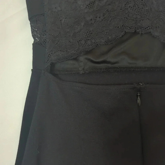 Express Spaghetti Strap Bodycon Mini Dress, Color Black Size 2 - Picture 5 of 13